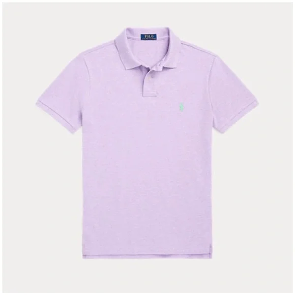 Polo Ralph Lauren Men’s Basic Polo Shirt Pastel Purple Color -Size XL